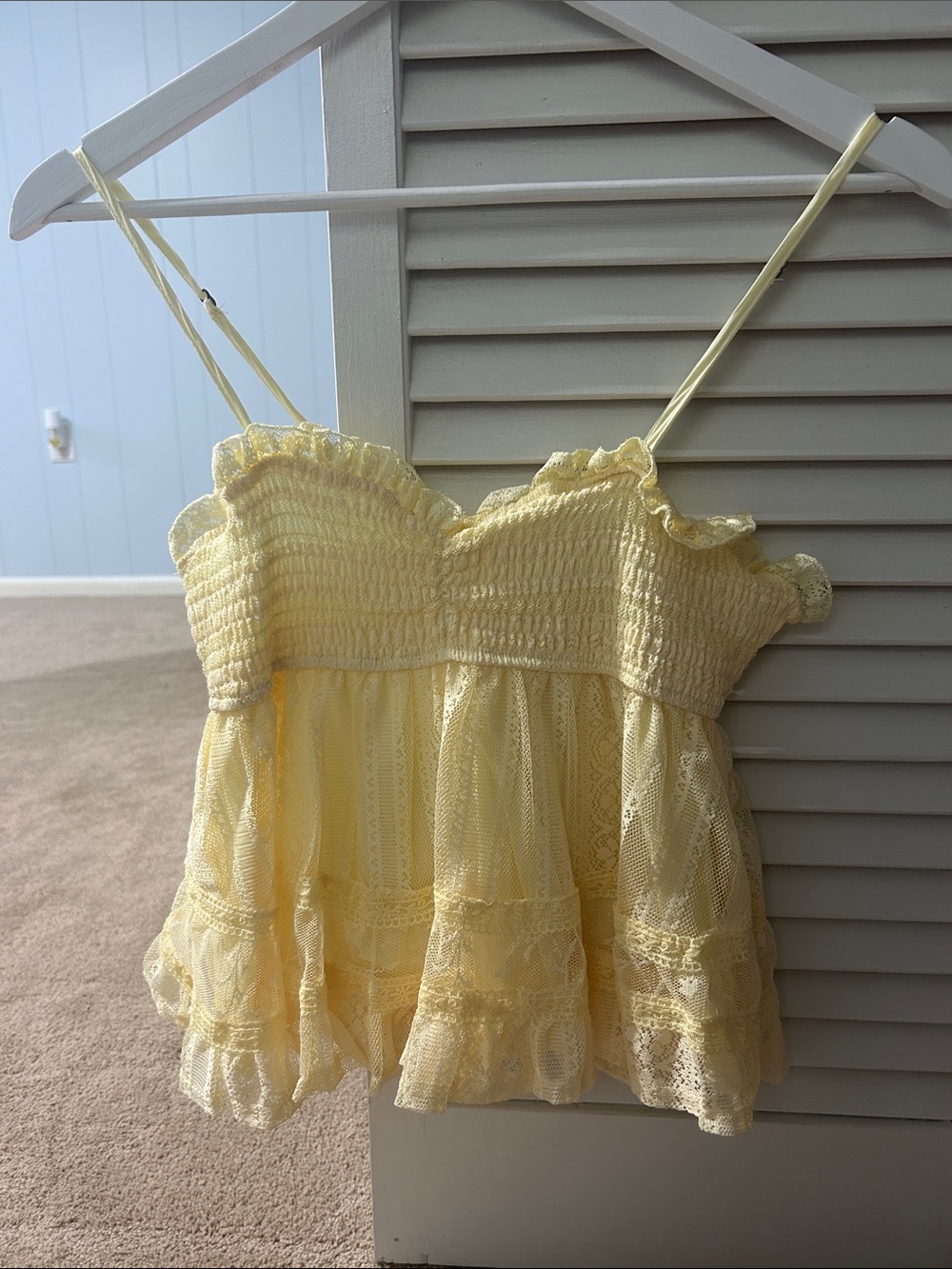 Altar’d state yellow tank top